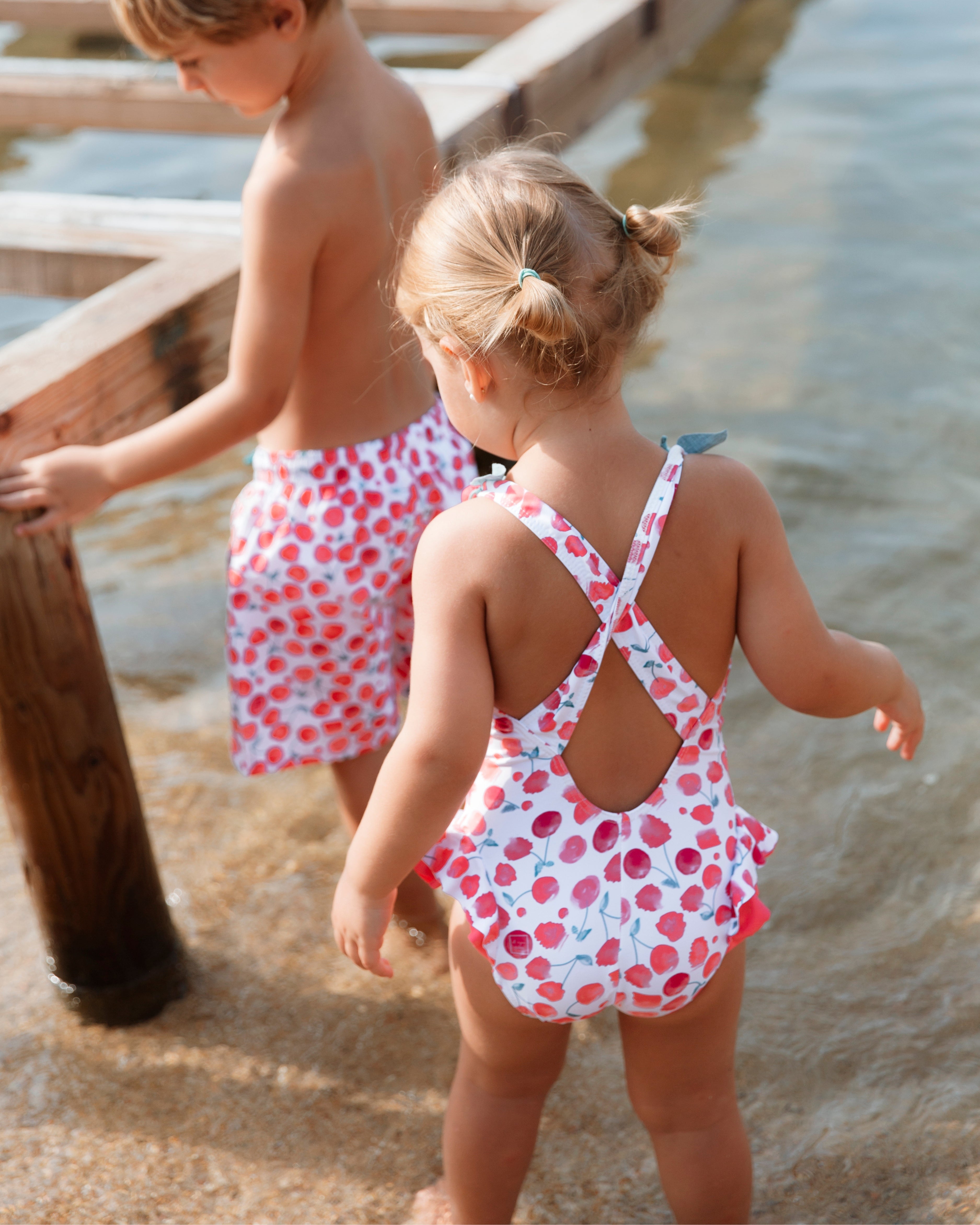 CHERRY LYCRA SWIMSUIT
