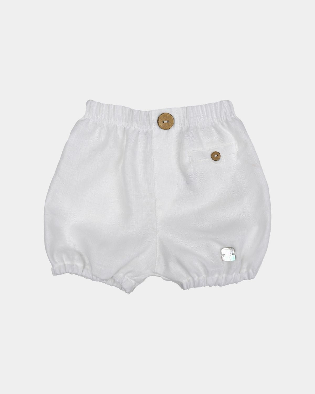 CUBRE PAÑAL NIÑO LINO BLANCO