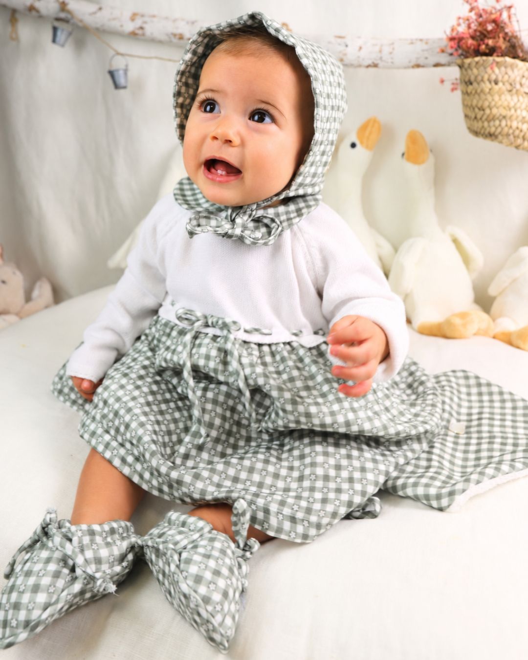 VESTIDO BEBE SUSA CUADRIFLOR