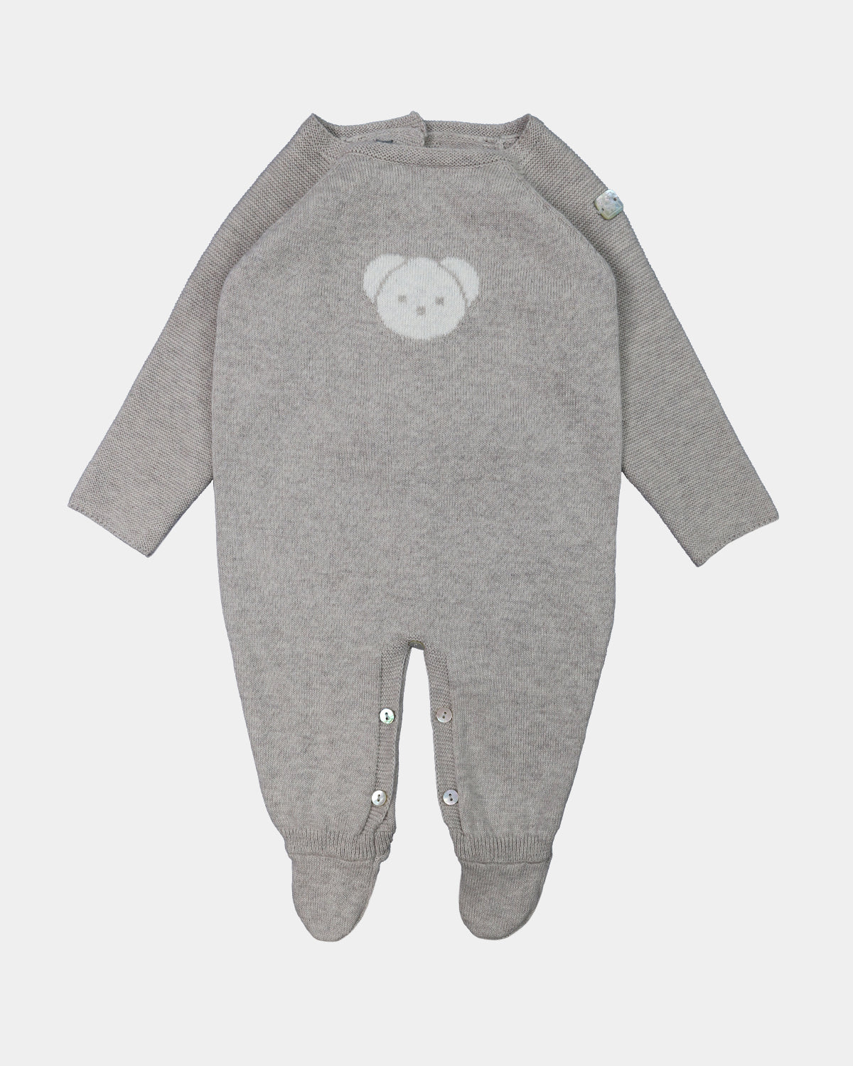 BEIGE BEAR ROMPER