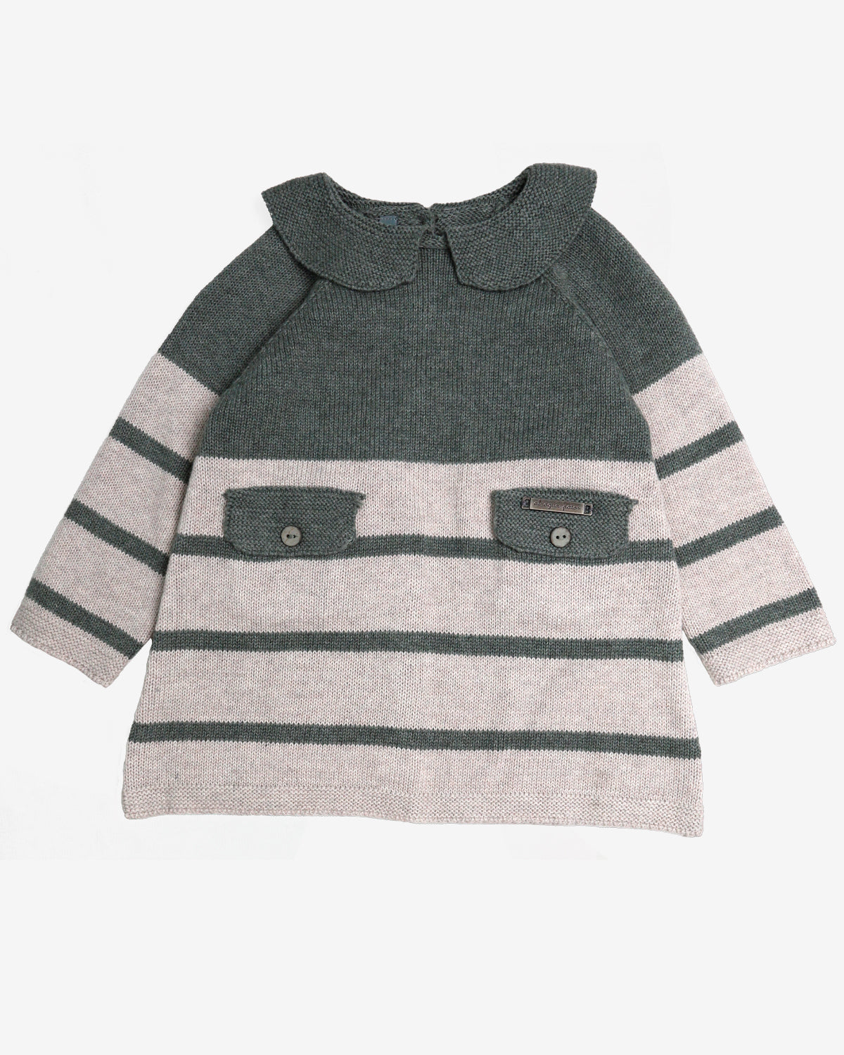 KHAKI BUBBLE DRESS