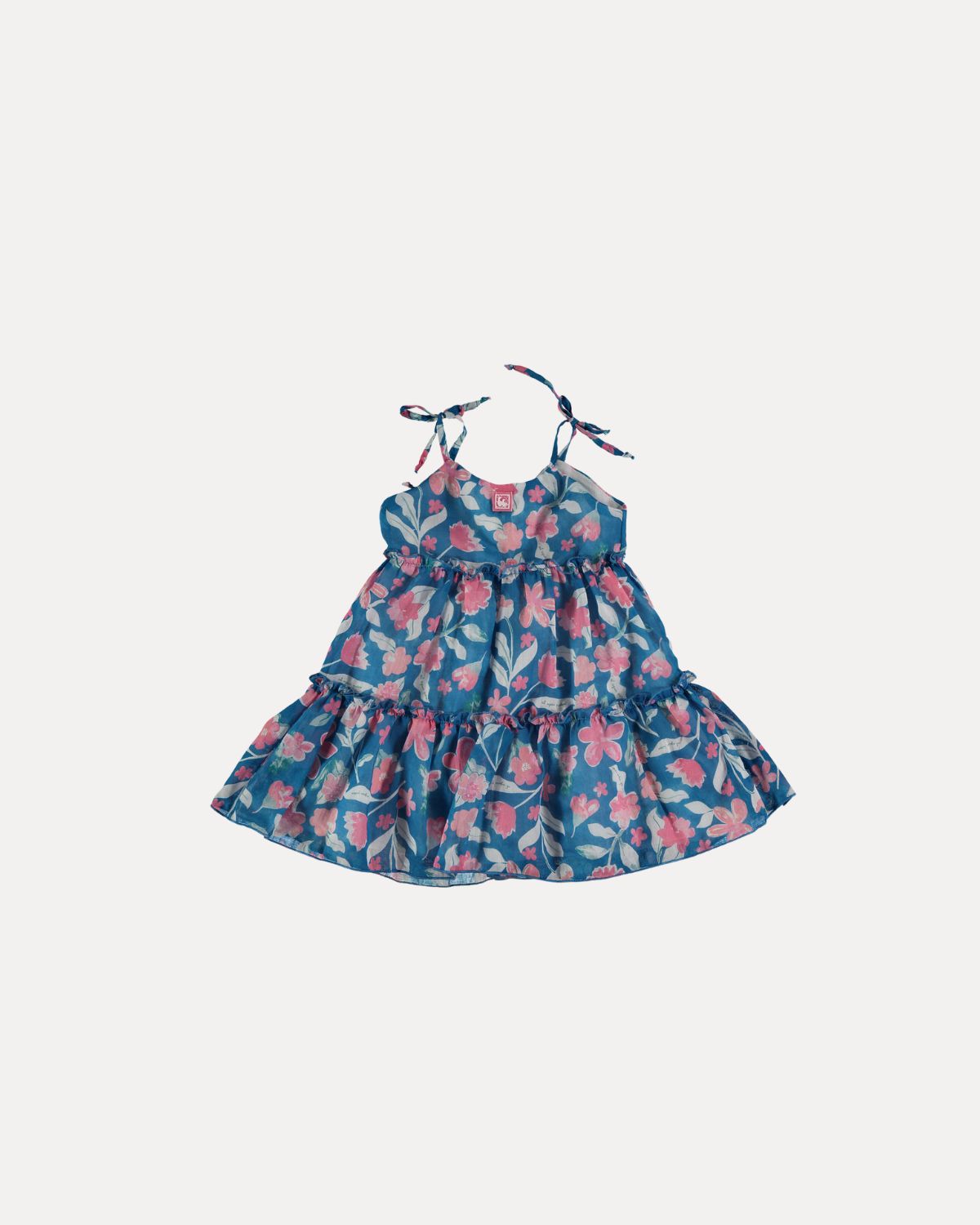 CORAL VOILE DRESS