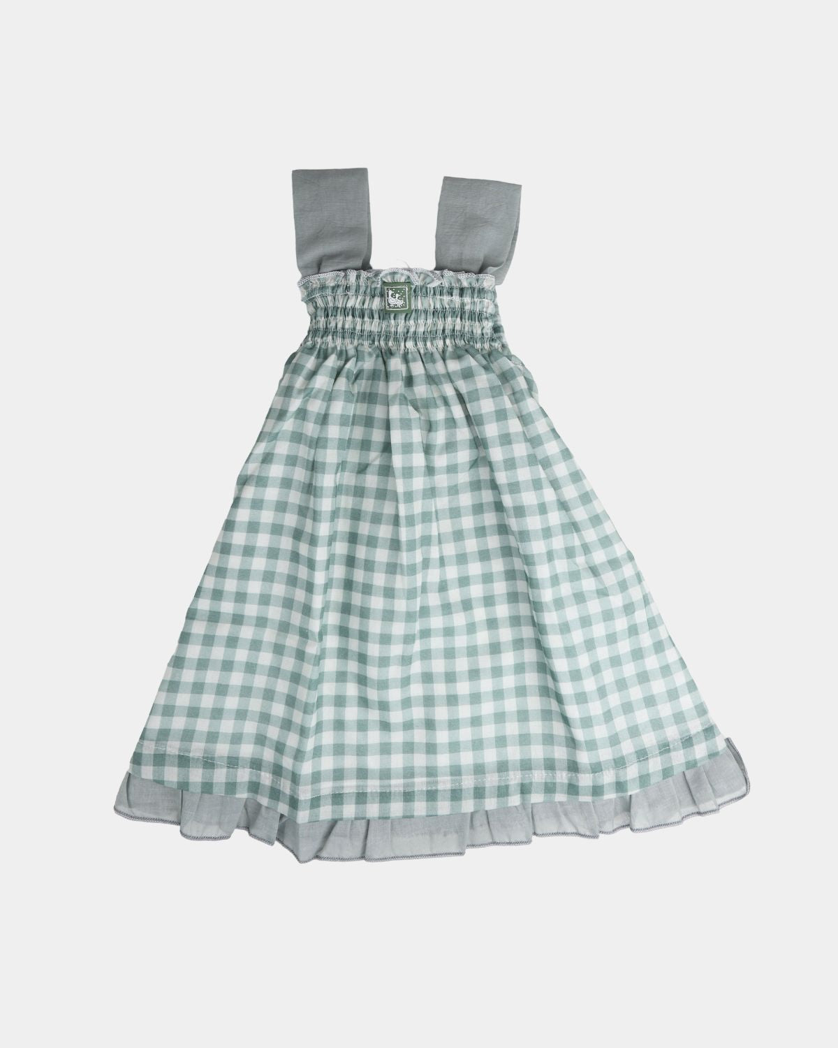 VESTIDO VOILE CAQUI