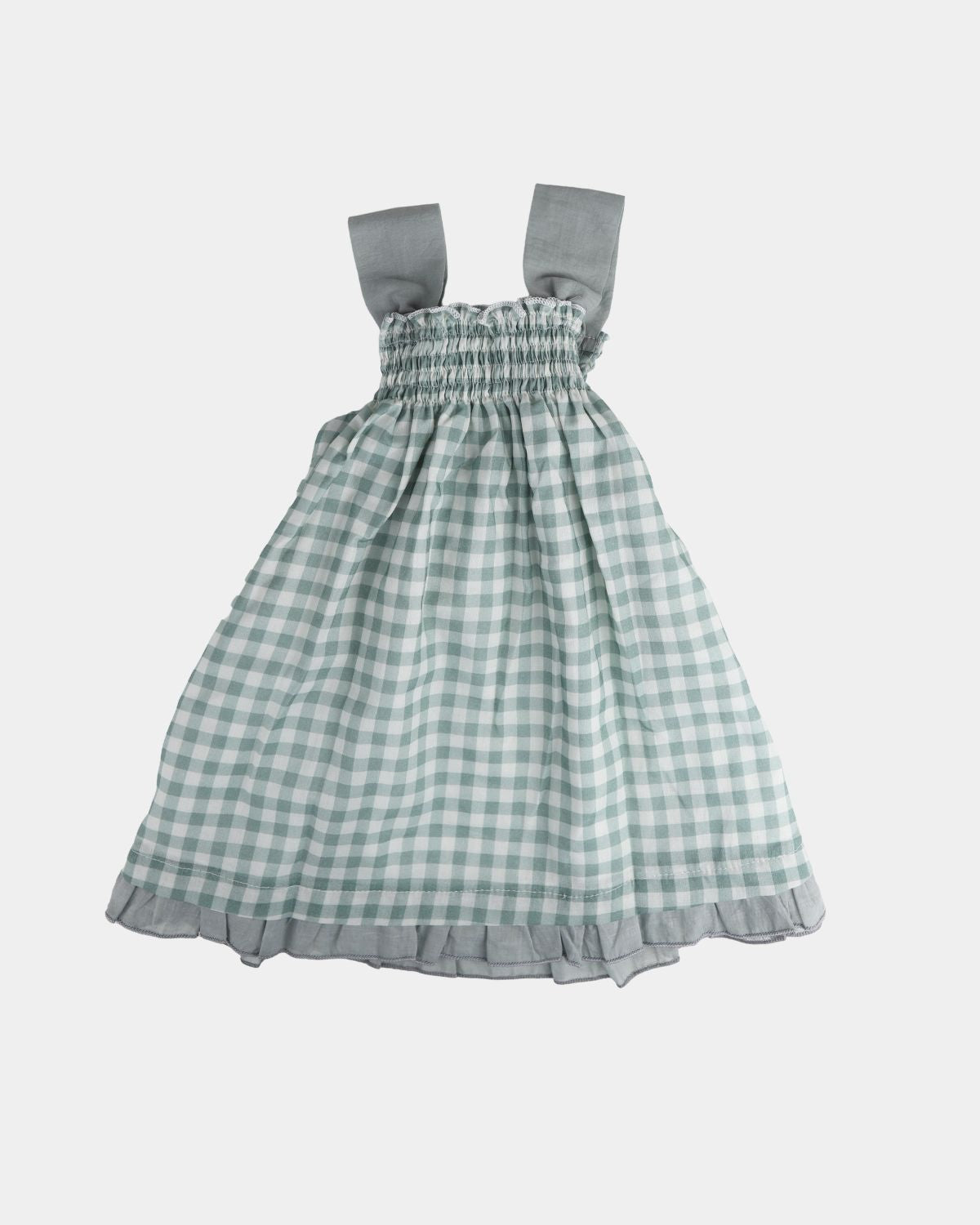 VESTIDO VOILE CAQUI