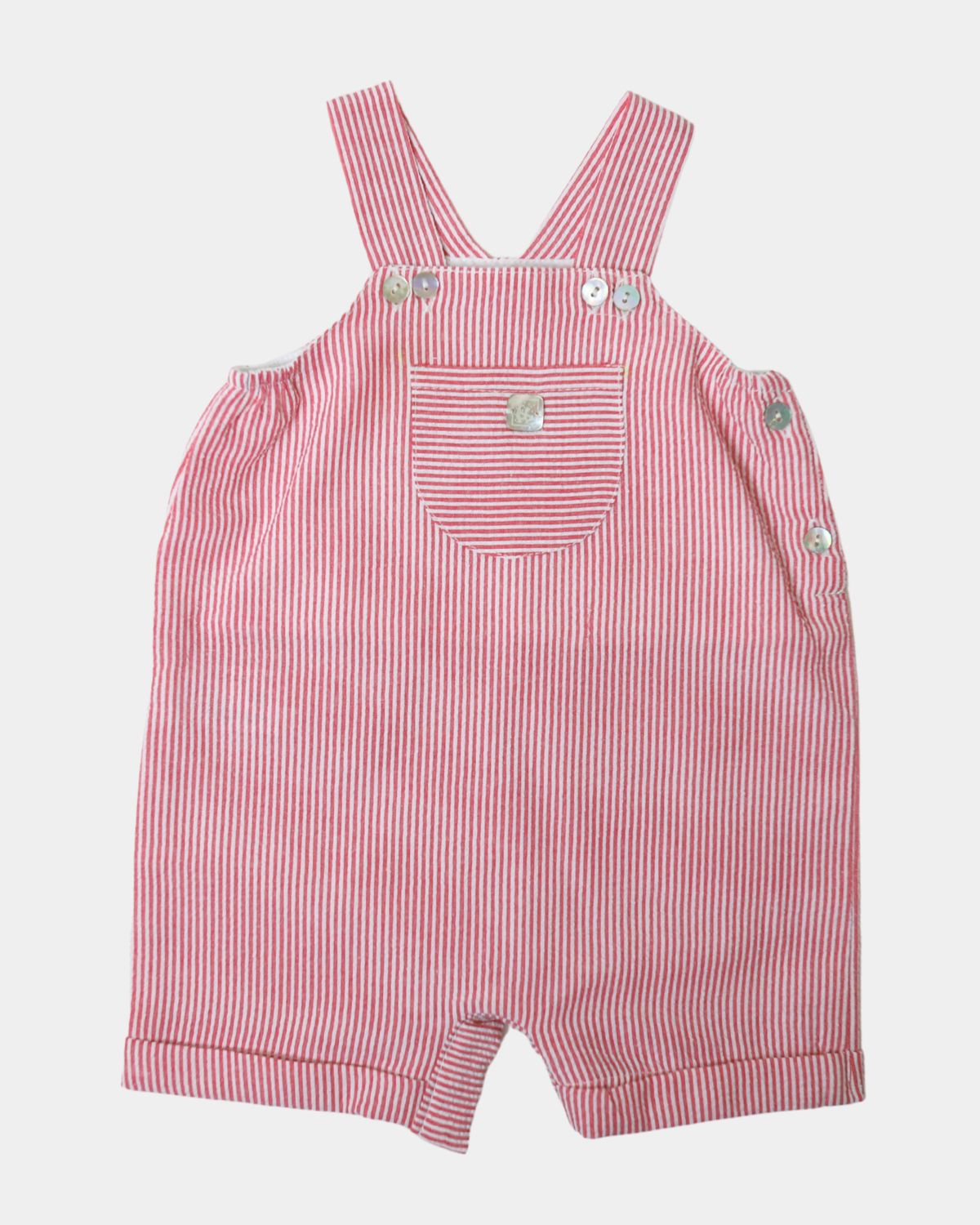 PEASANT ROMPER RED