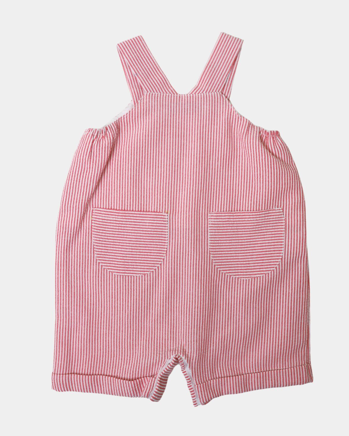 PEASANT ROMPER RED