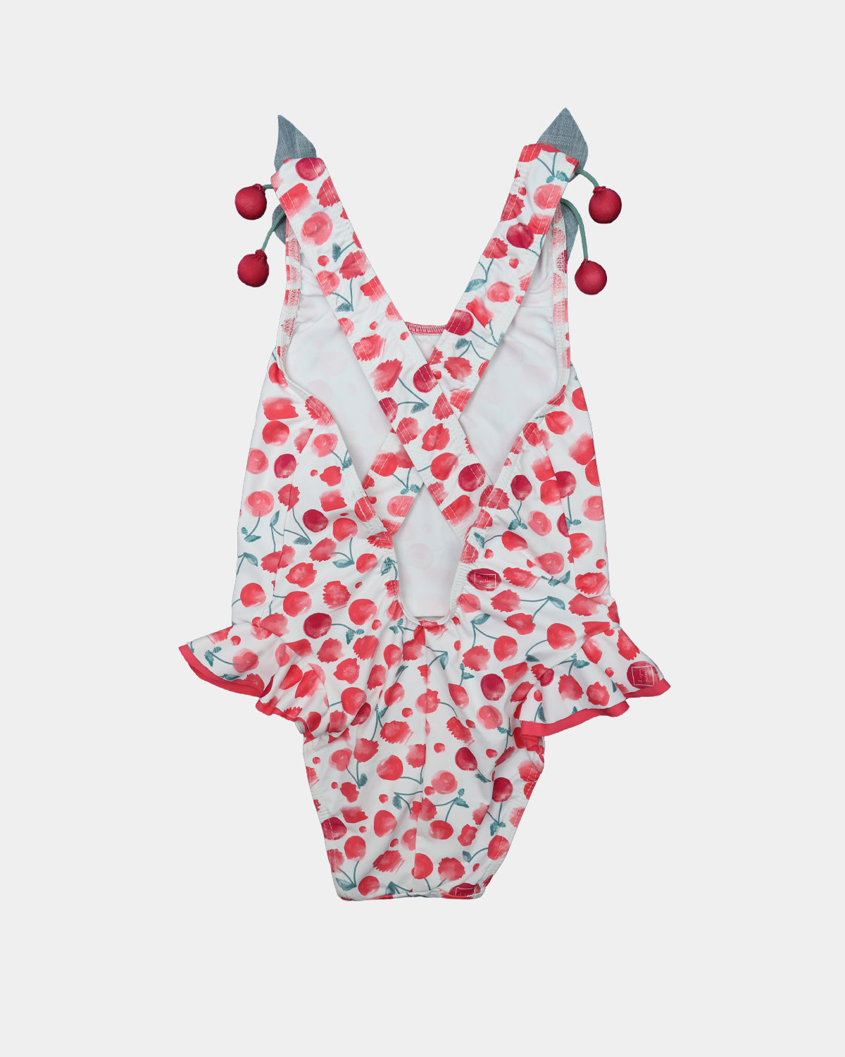 CHERRY LYCRA SWIMSUIT