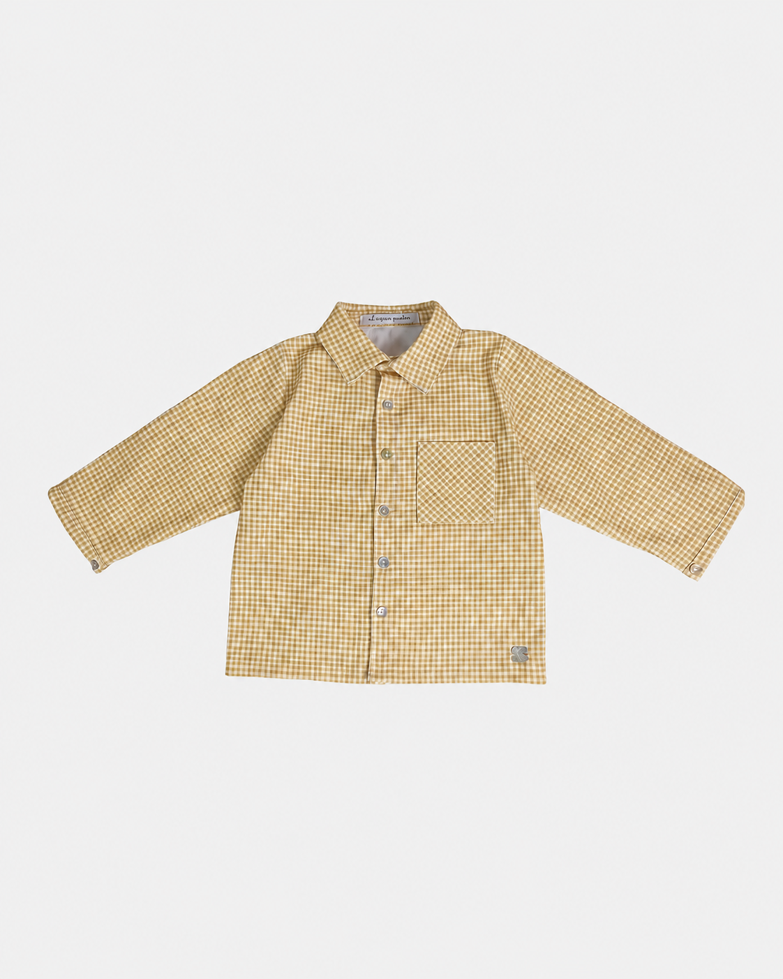 CAMISA VICHY OCRE
