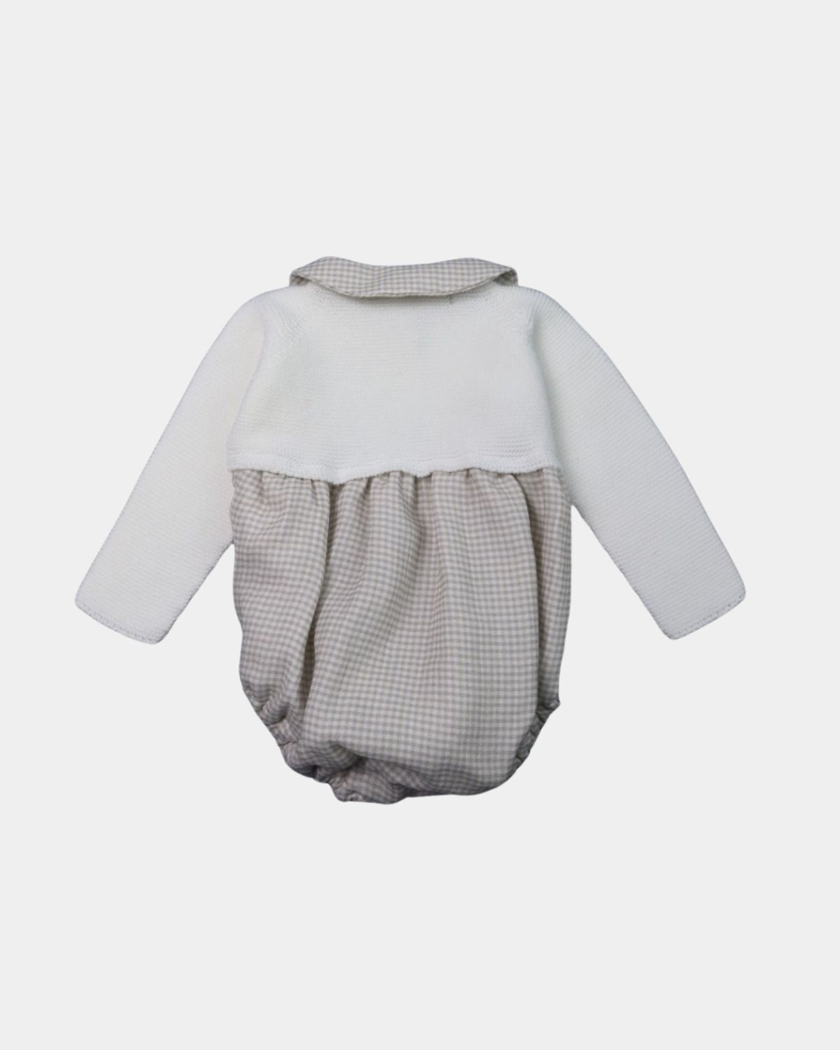 SUSO VICHY BEIGE ROMPER