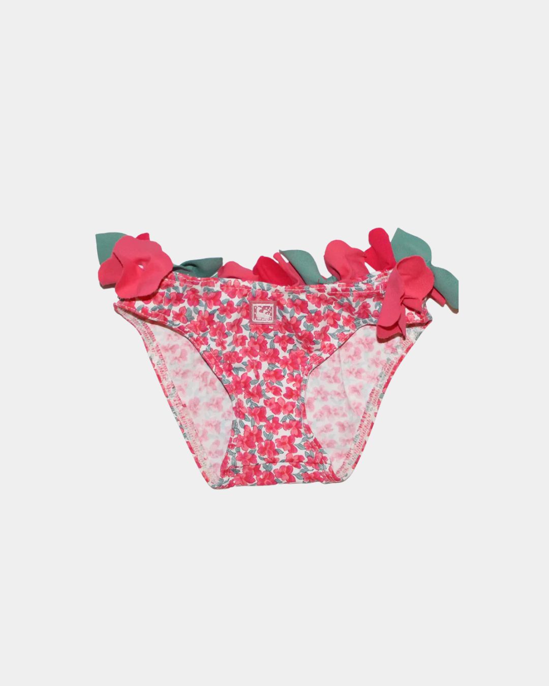 FLORAL LYCRA BIKINI BOTTOM