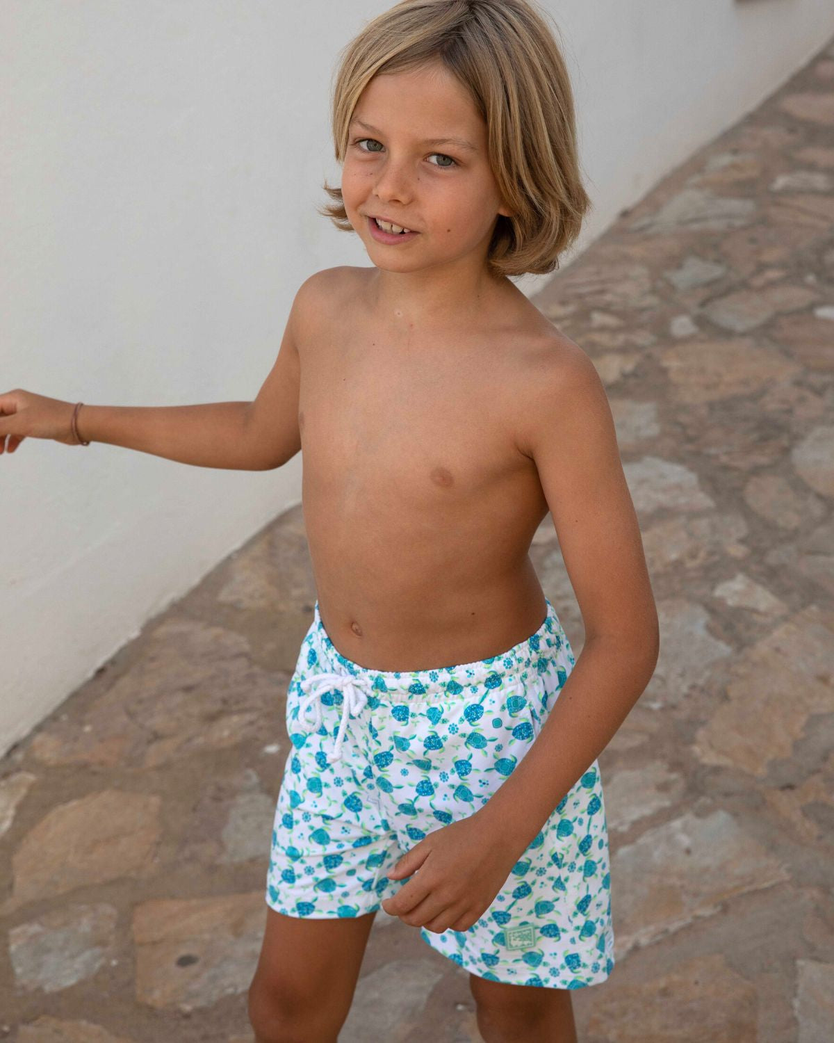 BOXER SURF  NIÑO TORTUGAS AZUL